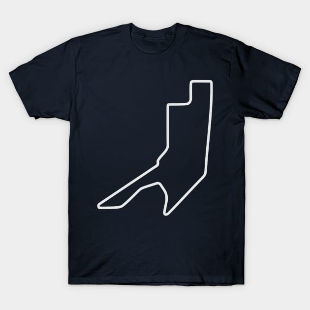 Adelaide Street Circuit [outline] T-Shirt by sednoid